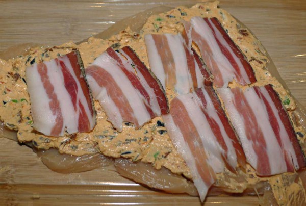Hähnchenrolle mit Lardo
